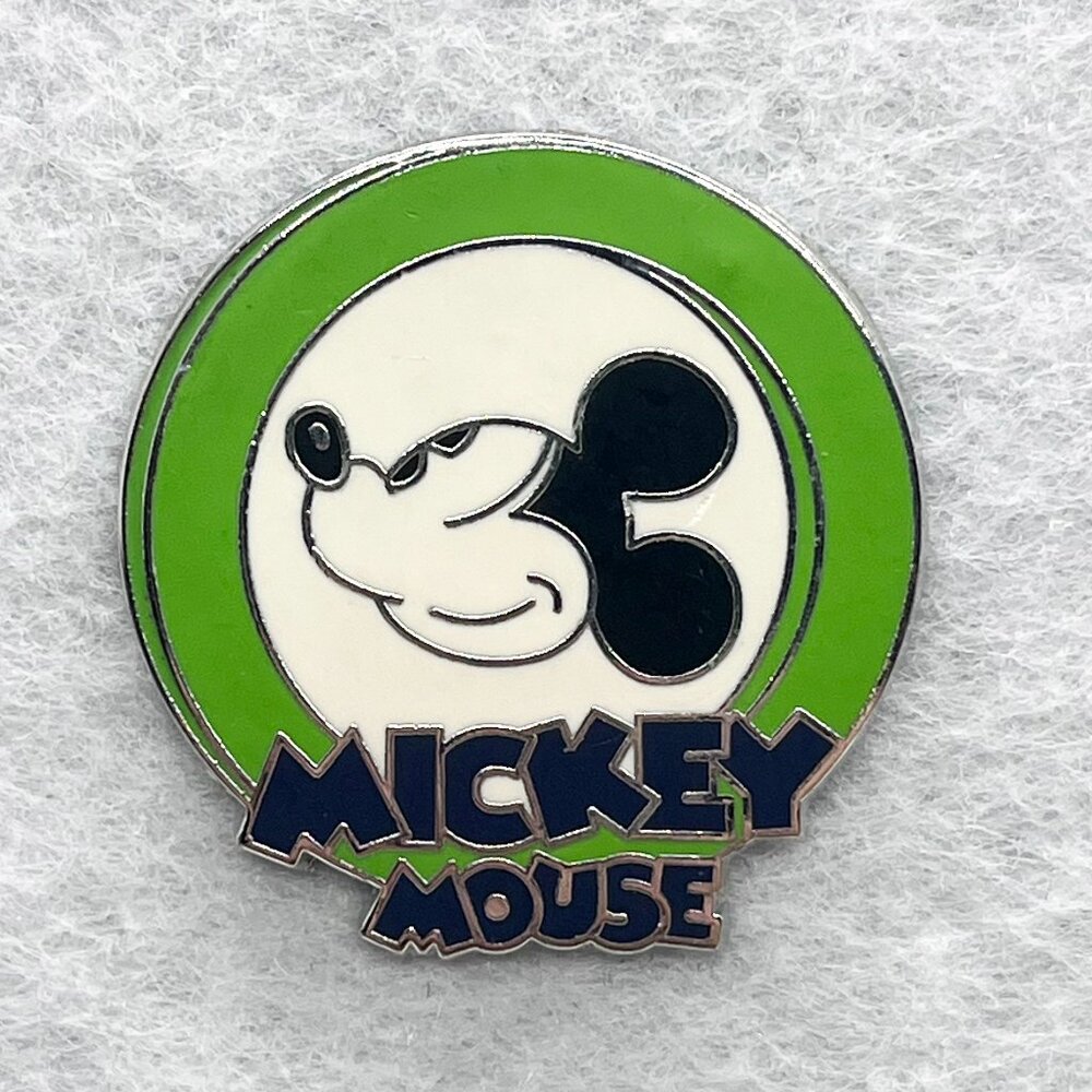 🔮‎ 5/$25 Disney Oh Mickey! Green Classic Mickey Mouse Pin